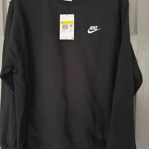 Nike Men's Classic Black Crewneck Sweatshirt